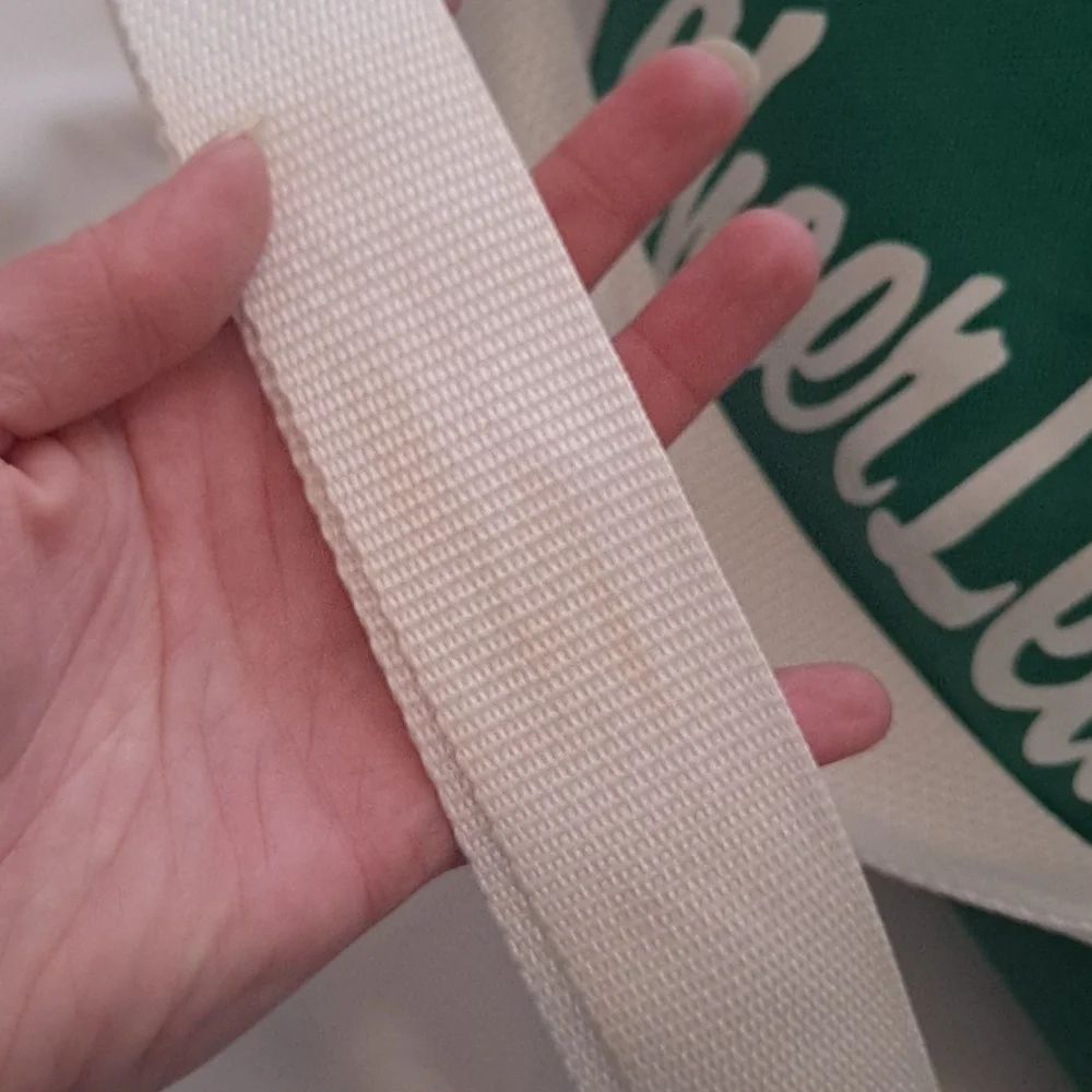 Green and White Cheerleader Canvas Barrel Duffle Gym Bag